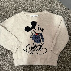 GAP Disney Knit Sweater in Cream
